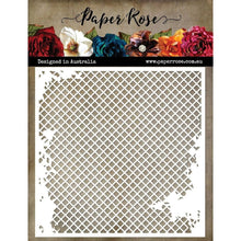Cargar imagen en el visor de la galería, PAPER ROSE - DISTRESSED MESH 6X6" STENCIL