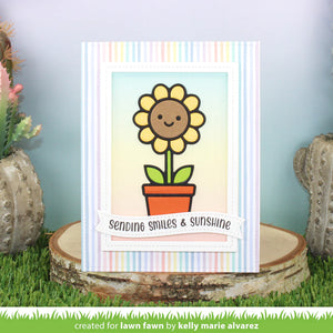 Happy potted flower -  Lawn fawn