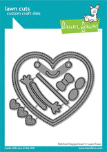Cargar imagen en el visor de la galería, Stitched happy heart - LawnFawn