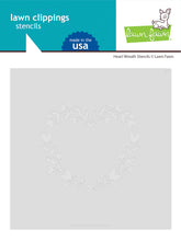 Cargar imagen en el visor de la galería, Heart wreath stencils - LawnFawn