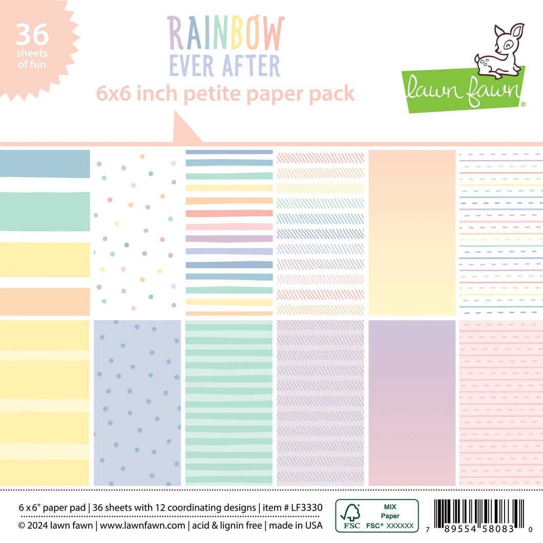 Rainbow ever after petite paper pack -  Lawn fawn