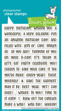 Cargar imagen en el visor de la galería, henry's build-a-sentiment: birthday sello - lawn fawn