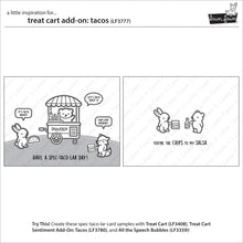 Cargar imagen en el visor de la galería, Treat cart add-on: tacos - lawn fawn