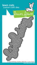 Cargar imagen en el visor de la galería, scripty birthday outline add-on -  lawn fawn