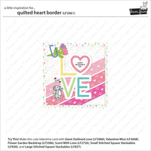 Cargar imagen en el visor de la galería, Quilted heart border - Lawn Fawn