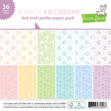 Cargar imagen en el visor de la galería, blissful blossoms petite paper pack- Lawn fawn