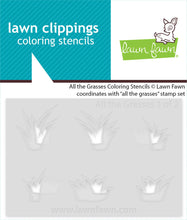 Cargar imagen en el visor de la galería, all the grasses coloring stencils - Lawn fawn