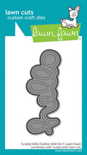 Cargar imagen en el visor de la galería, scripty hello outline add-on - lawn fawn