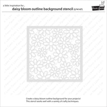 Cargar imagen en el visor de la galería, daisy bloom outline background stencil - Lawn fawn