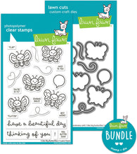 Cargar imagen en el visor de la galería, i like big butterflies (stamp+die bundle) - lawn fawn
