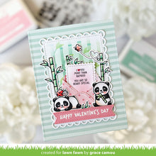 Cargar imagen en el visor de la galería, i heart pandas coloring stencils - Lawn Fawn