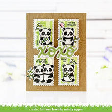 Cargar imagen en el visor de la galería, i heart pandas coloring stencils - Lawn Fawn