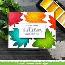 Cargar imagen en el visor de la galería, Outside in stitched maple leaf - Lawn Fawn