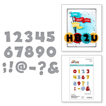 Cargar imagen en el visor de la galería, Classic Mouse Numbers & Punctuation Etched Dies from the Say Cheese Classic Mouse Collection