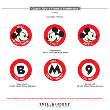 Cargar imagen en el visor de la galería, Frame & Sentiments Etched Dies from the Say Cheese Classic Mouse Collection