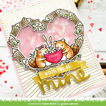 Cargar imagen en el visor de la galería, Woodgrain background hot foil plate- Lawn Fawn