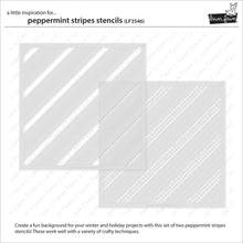 Cargar imagen en el visor de la galería, Peppermint stripes stencils - Lawn fawn