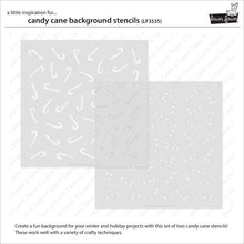 Cargar imagen en el visor de la galería, Candy cane background stencils - Lawn fawn