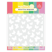 Cargar imagen en el visor de la galería, Butterflies Background Stencil - Waffle Flower