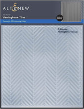 Cargar imagen en el visor de la galería, Herringbone Tiles 3D Embossing Folder - Altenew
