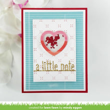 Cargar imagen en el visor de la galería, Heart shaker gift tag - Lawn Fawn