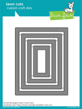 Cargar imagen en el visor de la galería, Stitched rectangle frames - Lawn Fawn