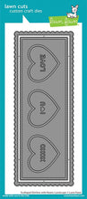 Cargar imagen en el visor de la galería, Scalloped slimline with hearts: landscape - Lawn Fawn