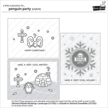 Cargar imagen en el visor de la galería, Penguin party ( sello y troquel) - Lawn Fawn