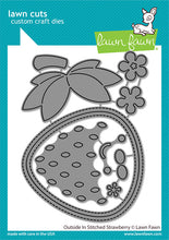 Cargar imagen en el visor de la galería, Outside in stitched strawberry- Lawn Fawn