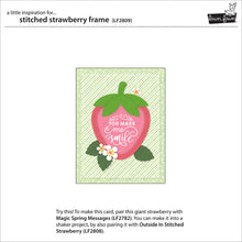 Cargar imagen en el visor de la galería, Stitched strawberry frame- Lawn Fawn