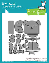 Cargar imagen en el visor de la galería, Tiny gift box dog add-on - Lawn Fawn