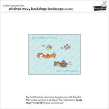 Cargar imagen en el visor de la galería, Stitched wavy backdrop: landscape - Lawn Fawn