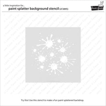 Cargar imagen en el visor de la galería, Paint splatter background stencil- Lawn Fawn