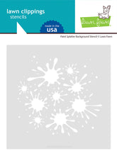 Cargar imagen en el visor de la galería, Paint splatter background stencil- Lawn Fawn