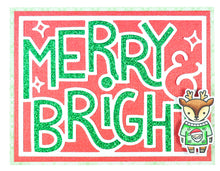 Cargar imagen en el visor de la galería, Giant outlined merry & bright- Lawn Fawn