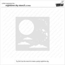 Cargar imagen en el visor de la galería, Nighttime sky stencil - Lawn Fawn