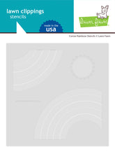 Cargar imagen en el visor de la galería, Corner rainbow stencils - Lawn Fawn