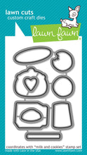 Cargar imagen en el visor de la galería, Milk and cookies (sello y troquel) - Lawn Fawn