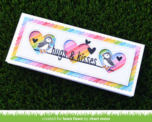 Cargar imagen en el visor de la galería, Scalloped slimline with hearts: landscape - Lawn Fawn