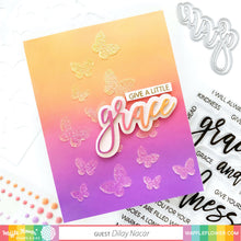 Cargar imagen en el visor de la galería, Butterflies Background Stencil - Waffle Flower