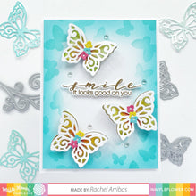 Cargar imagen en el visor de la galería, Flourish Butterflies Die - Waffle Flower