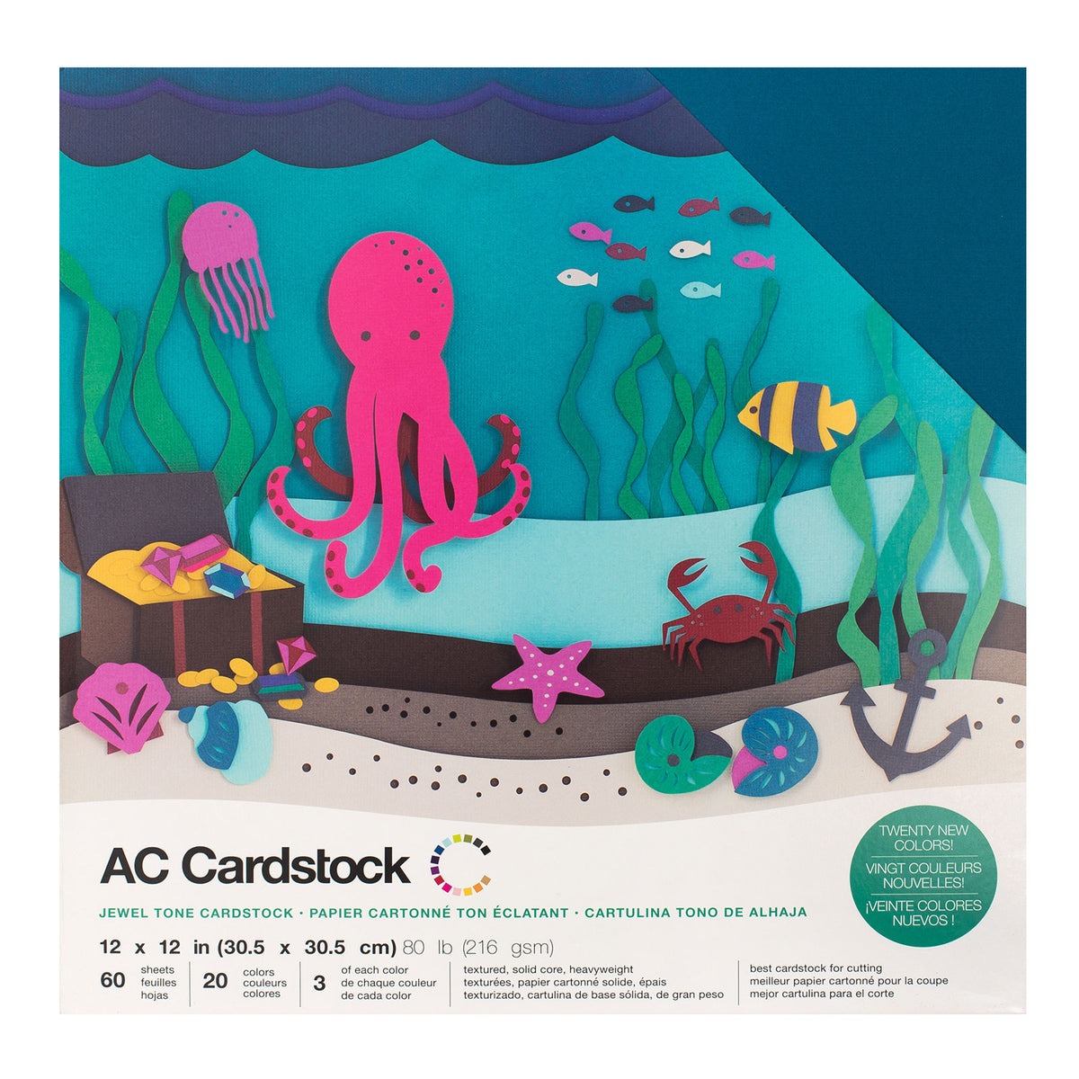 Jewel Cardstock AC - American Craft – Imagina Scrapbook