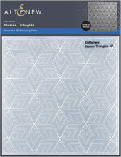 Cargar imagen en el visor de la galería, Illusion Triangles 3D Embossing Folder - Altenew