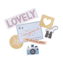 Cargar imagen en el visor de la galería, Ephemeras con Vellum y gold Foil Round Trip - Maggie Holmes