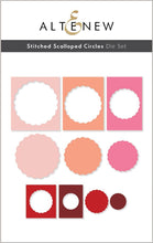 Cargar imagen en el visor de la galería, Stitched Scalloped Circles Die Set - Altenew
