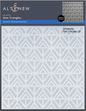 Cargar imagen en el visor de la galería, Geo Triangles 3D Embossing Folder Geometric - Altenew