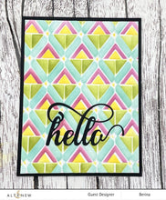 Cargar imagen en el visor de la galería, Geo Triangles 3D Embossing Folder Geometric - Altenew