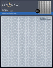 Cargar imagen en el visor de la galería, Tiled Chevron 3D Embossing Folder Geometric - Altenew