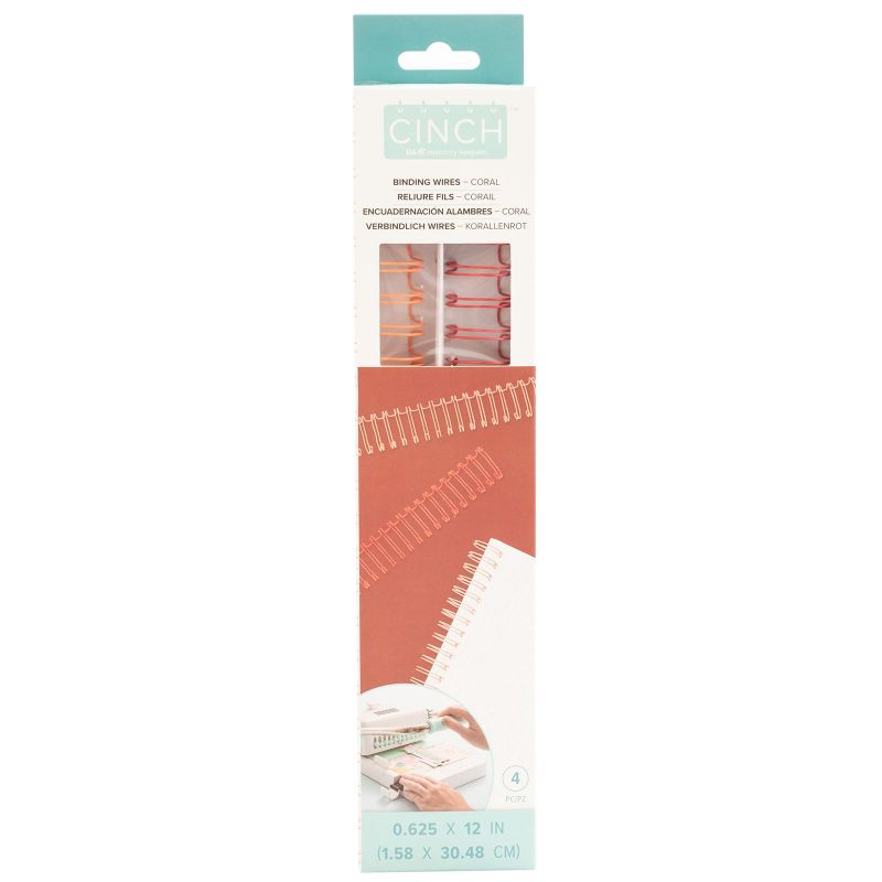 Pack 4 anillos doble ring 0.65 coral  - We R Memory Keepers