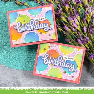 scripty birthday outline add-on -  lawn fawn
